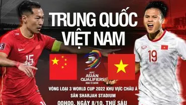 Soi kèo: Tỷ số Việt Nam với Trung Quốc bóng đá World Cup 2022 ngày 08/10